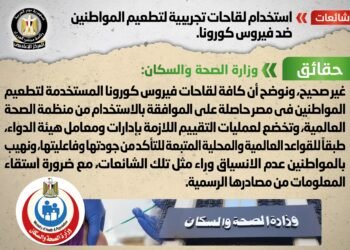 الوزراء: كافة لقاحات كورونا المستخدمة فى مصر حاصلة على موافقة الصحة العالمية