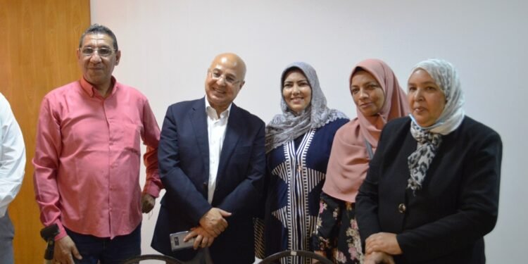 سيدات النقابة العامة يحتفلن بتعيين النائب خالد عيش بالشيوخ