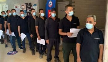 تطعيم العاملين بالمناطق الصناعية بمتابعة القوي العاملة