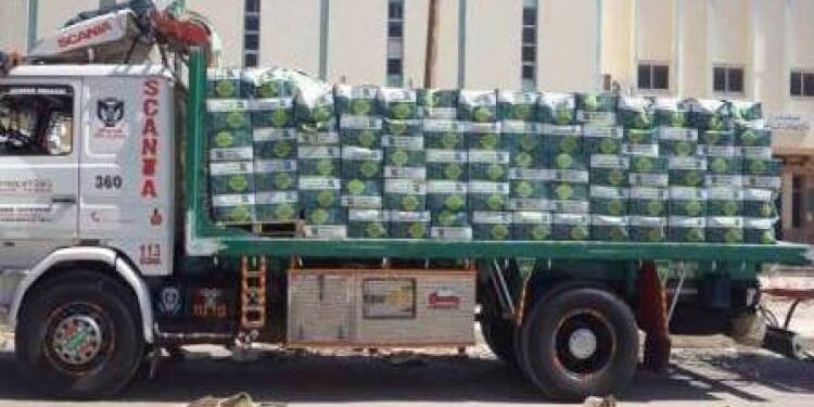 30 الف كرتونة لمتضرري السيول