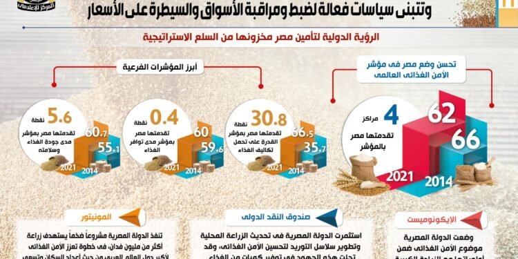 بالأرقام: جهود الدولة لتوفير مخزون أمن من السلع الأساسية