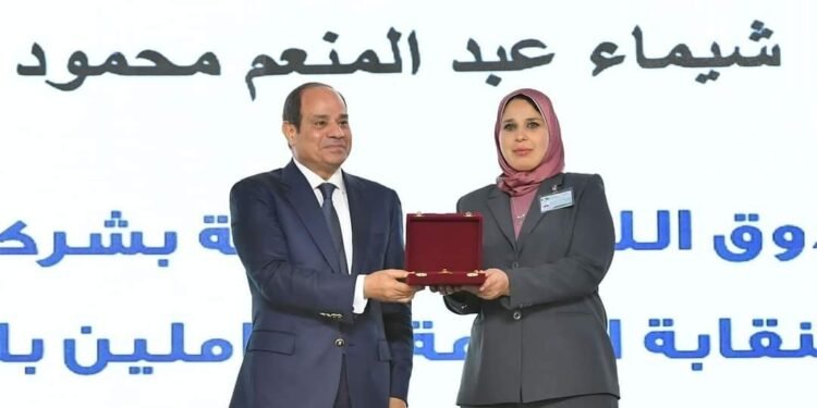 شيماء عبدالمنعم: الدعم الغير محدود من النائب خالد عيش سبب تكريمي اليوم وأهدي التكريم لكل عمال مصر الشرفاء